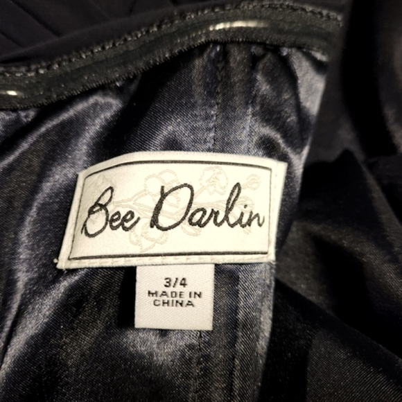 Bee Darlin Navy Blue Strapless Dress - Picture 7 of 12